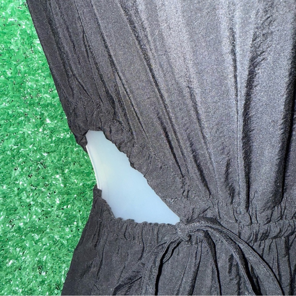 Gap Side Tie Cutout Black Sleeveless Dress Boho Chic Summer Casual XXS - Picture 4 of 14